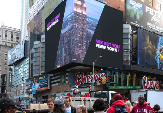 Outdoor Digital Billboard Advertising Example by Outfront Media